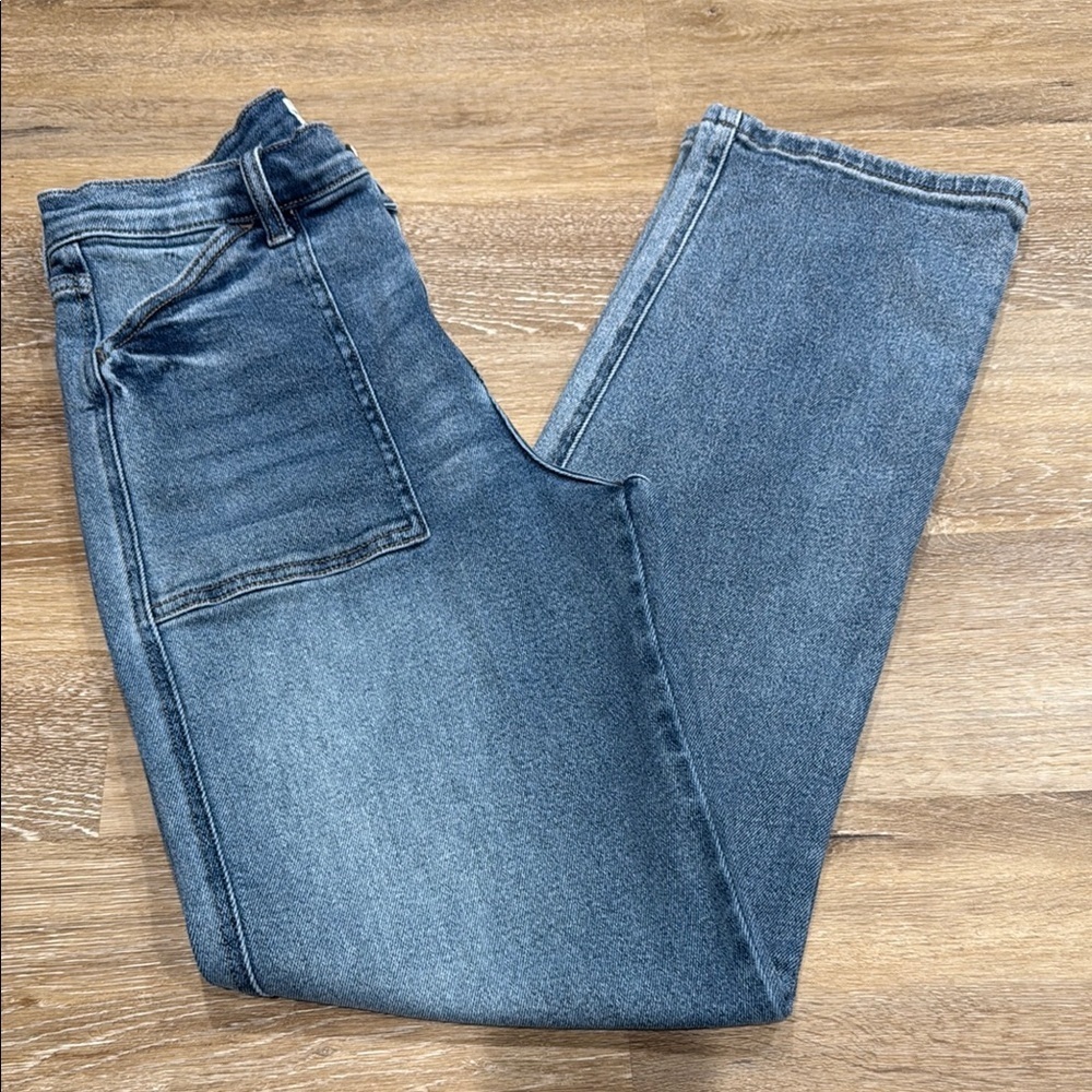 Cello High Rise Size 5 Women Jeans - Blue Straight Leg Jeans